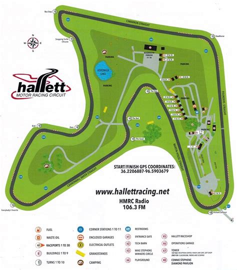 Track Map - Hallett Motor Racing Circuit