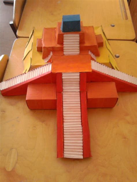 Cardboard Ziggurat Temple · A Model Or Sculpture · Art, Construction, and Papercraft on Cut Out ...