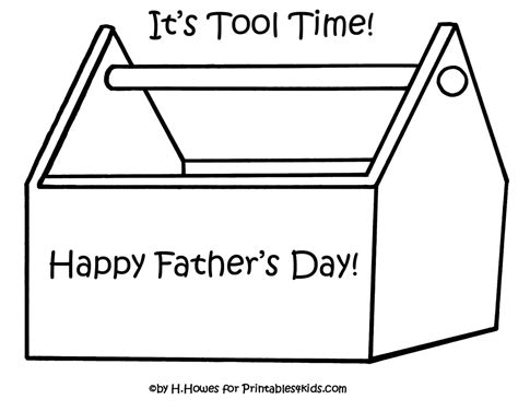 Fathers Day Printable Tool Box Activity – Printables for Kids – free ...