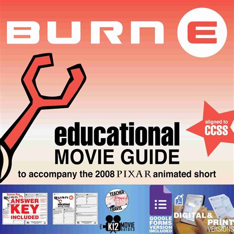 Burn-E Pixar Short Video Guide | Questions | Worksheet