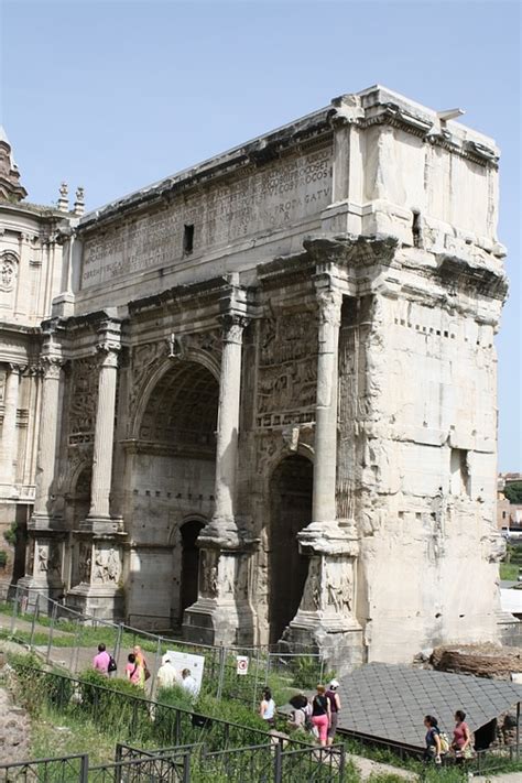 Arch of Septimius Severus, Rome [Side View] (Illustration) - World ...