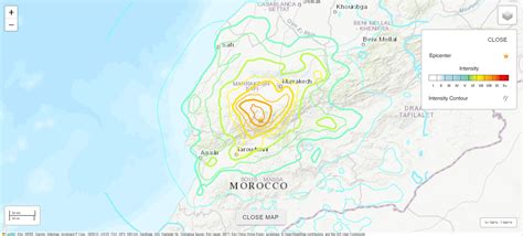 Morocco earthquake map: Where the 6.8 magnitude quake hit and how close ...