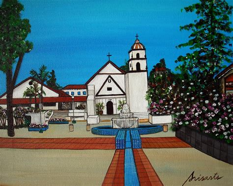 Mission San Buenaventura Painting by Pristine Cartera Turkus