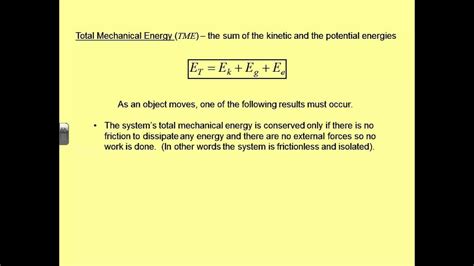 Equation To Find Total Mechanical Energy - Tessshebaylo