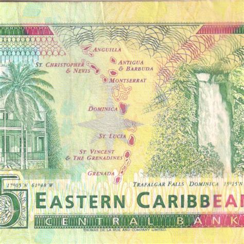 Grenada - East Caribbean - 5 dollars vf+ currency note - KB Coins & Currencies