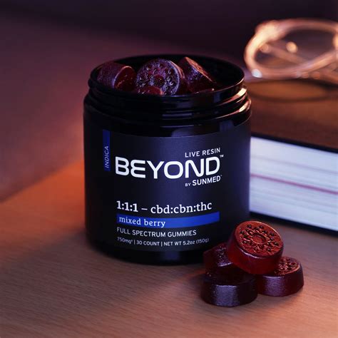 Beyond 1:1:1 Indica Live Resin Gummies – Sunmed CBD