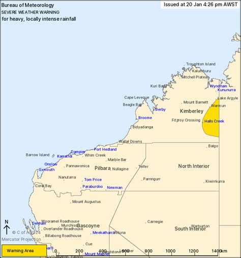 WA Severe Weather Warning: Heavy to Intense Rainfall - ewn.com.au Alert