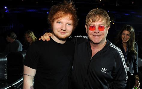 Ed Sheeran gave Elton John a "giant marble penis" for his birthday