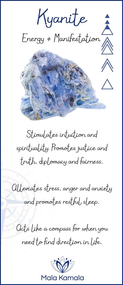 Kyanite (With images) | Crystals and gemstones, Sacred jewelry, Crystals