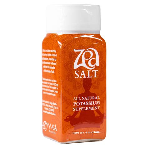 Amazon.com : Zea Salt Substitute with Real Salt-Taste - 80% Potassium Salt Substitute for High ...