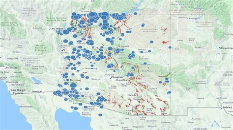 MAP: Earthquakes in AZ since 1970