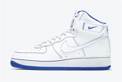 Nike Air Force 1 High White Royal Blue CV1753-101 Release Date - SBD