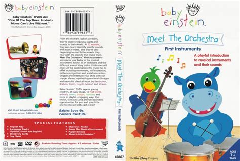 Baby Einstein - Meet The Orchestra - Movie DVD Scanned Covers - Baby Einstein - Meet The ...