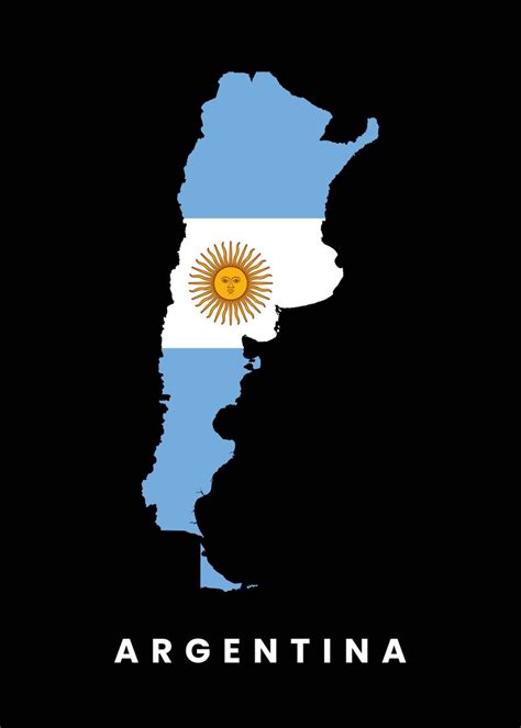 Argentina Flag Map