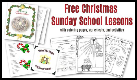 30 Christmas Sunday School Lessons & Activities (100% Free) Children's ...