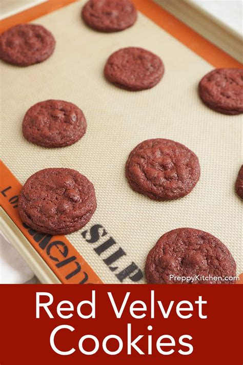 Red Velvet Cookies - Preppy Kitchen