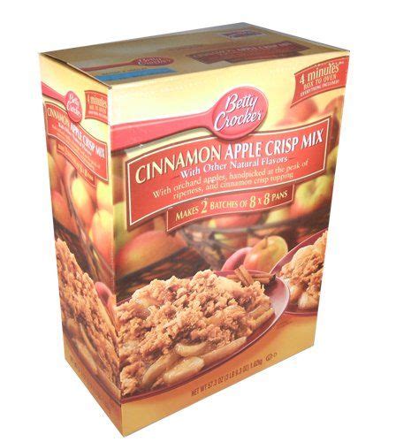 : Betty Crocker Cinnamon Apple Crisp Mix 57.3 Ounce Box; Each box ...