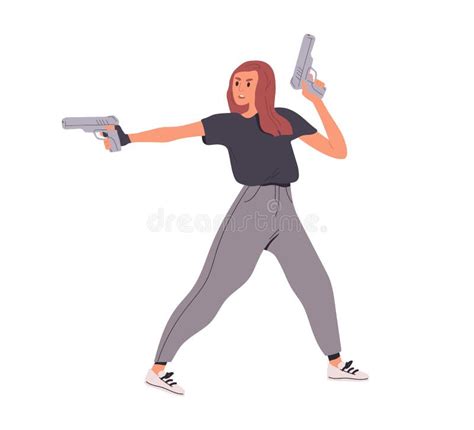 Female Pointing Gun Stock Illustrations – 106 Female Pointing Gun Stock ...