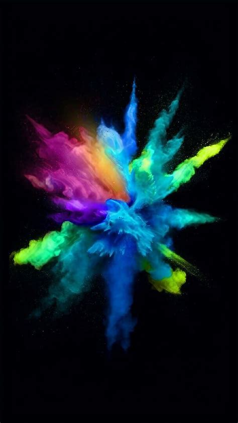 1920x1080px, 1080P free download | Neon Color Smoke, Color Burst, black ...