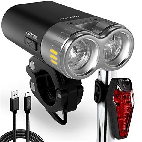 Usb Rechargeable Bike Light Kit - Led Bicycle Headlight... - Gift Ideas - Creative Spotting