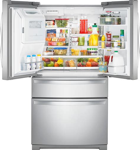 Customer Reviews: Whirlpool 26.2 Cu. Ft. 4-Door French Door Refrigerator Stainless Steel ...