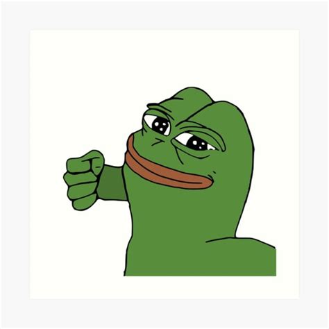 "Pepe the frog punch, meme" Art Print for Sale by Alex-62 | Redbubble