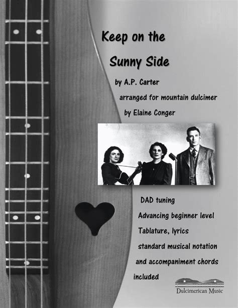 Keep On The Sunny Side by The Carter Family - Dulcimer - Digital Sheet ...