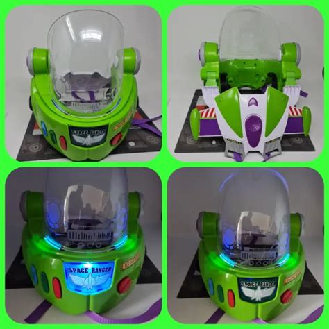 DISNEY TOY STORY Buzz Lightyear Space Ranger Jet Pack Helmet Lights ...