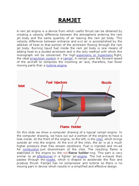 Ramjet | Jet Engine | Continuum Mechanics