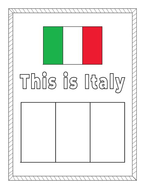 Italy Flag Coloring Page Educative Printable Flag Coloring Pages Pin ...