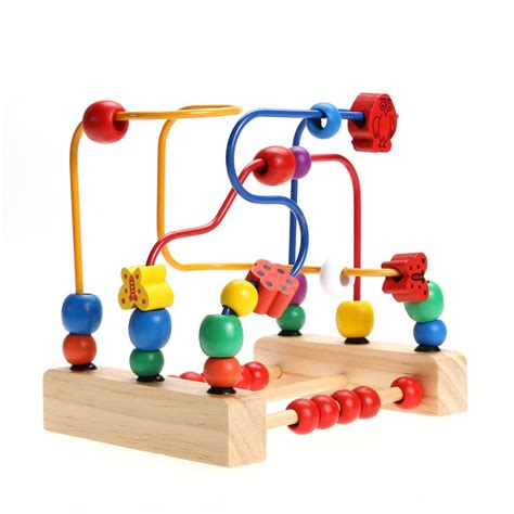 Wooden Toys Labyrinth Wooden Bead Maze Puzzle Toys For Children ...