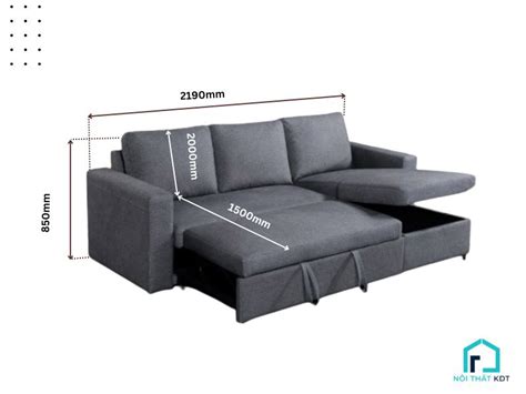 Bật mí kích thước sofa bed tiêu chuẩn bao nhiêu là phù hợp