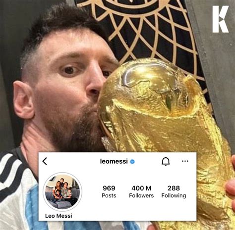 KYSTAR on Twitter: "Lionel Messi now has 400M followers on Instagram 📲"