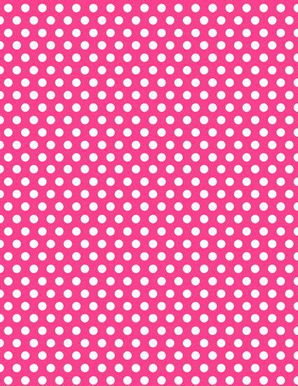 INSTANT DOWNLOAD - Minnie Mouse Hot Pink Polka Dot Background Digital ...