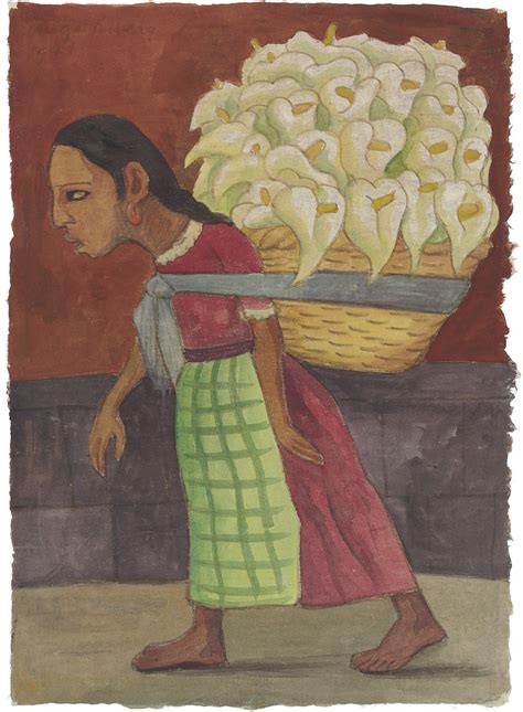 Diego Rivera (Mexican 1886-1957) , Flowers for the Market | Christie's