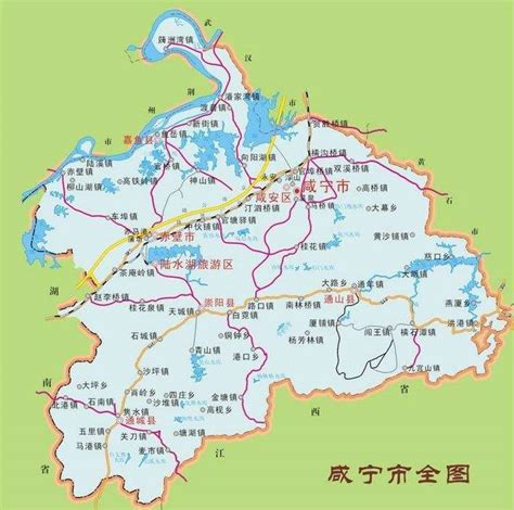 咸宁市地图 - 中国旅游资讯网365135.COM