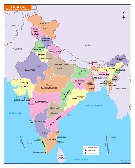 India Political Map - Infoandopinion