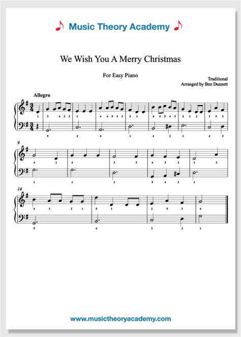 We Wish You A Merry Christmas - Music Theory Academy