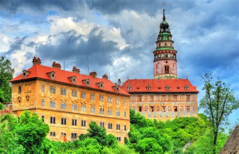 View of Cesky Krumlov Castle in Czech Republic Stock Photo - Image of ...