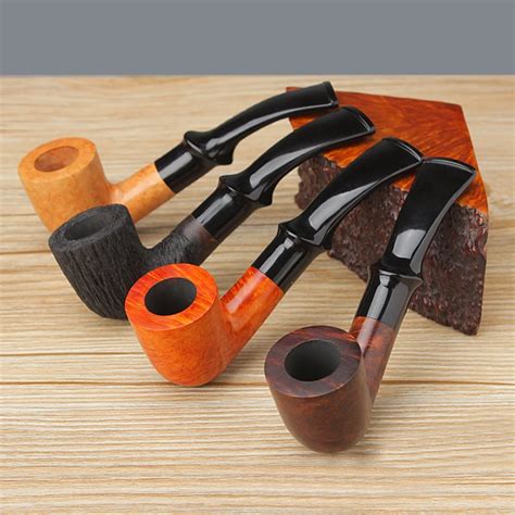 Wooden Smoke Pipes Gift Box Weed Cigarette Holder Pipe High Quality Briar Wood Smoking ...