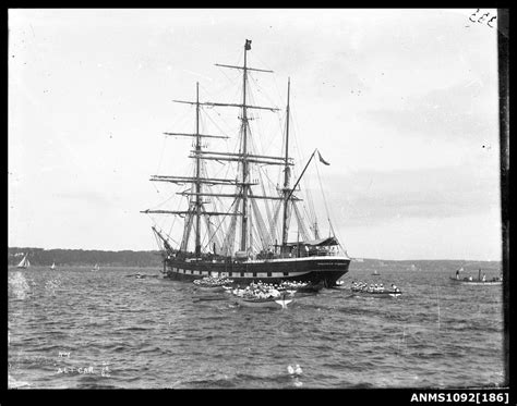 Three masted barque ALTCAR at anchor, Sydney Harbour | Sailing ships ...