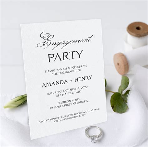 Unique Engagement Party Invitations Printable