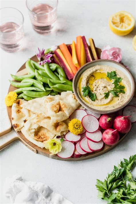 Spring Veggie & Hummus Platter - Danilicious