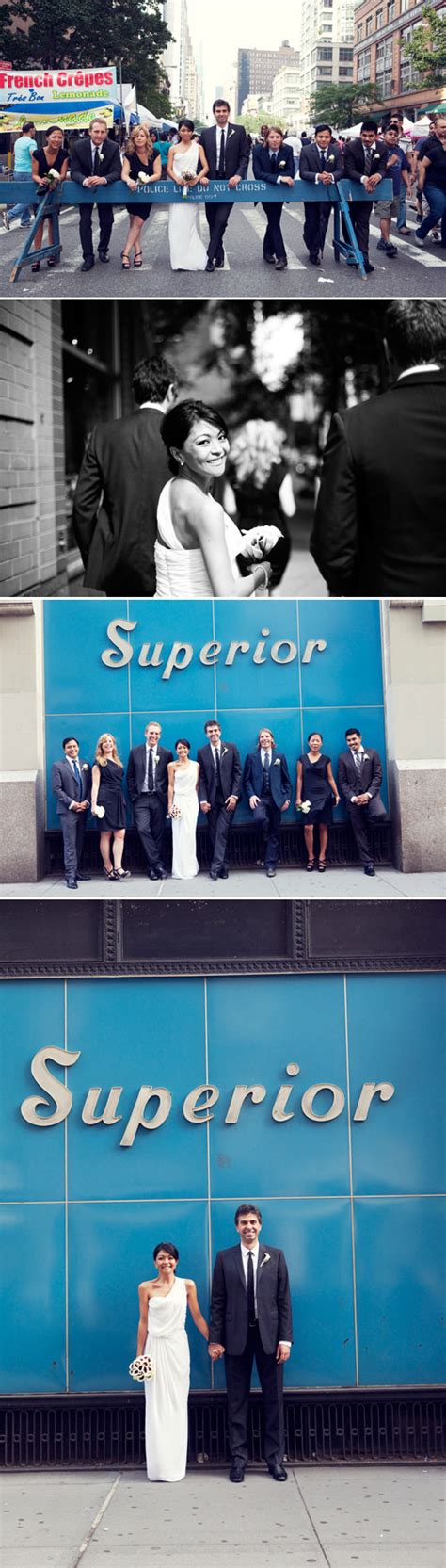 Stylish New York City Rooftop Wedding | Junebug Weddings