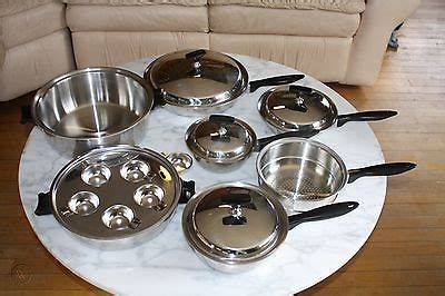 Vintage Cordon Bleu Cookware Set 12 pc Pots/Pans~Pressure Bonded ...