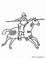 Chevalier Tournoi Torneo Ritterturnier Colorare Chevaliers Ritter  sketch template
