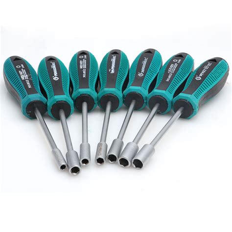 Ranpo Screwdriver-Hex-Nut-Key-Metal-Socket-Driver-Wrench-Nutdriver-Hand ...