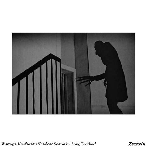 Vintage Nosferatu Shadow Scene Poster | Zazzle | Shadow monster ...