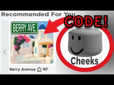 How to get CHEEKS in Berry Avenue! *Cheeks Head CODE* (2024) - YouTube