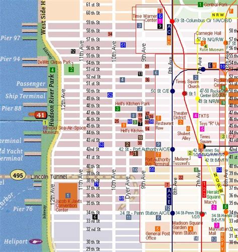 Times Square Map | Adams Printable Map